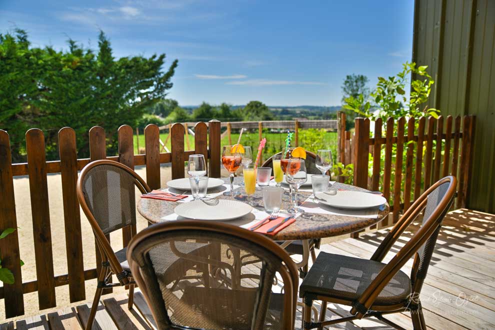 Terrasse du restaurant pour fêter un anniversaire